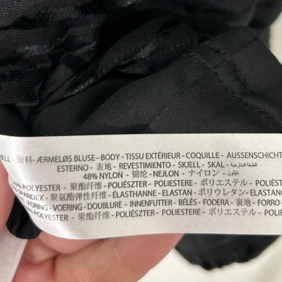 Ariat Black Shadow Mini Dress Velvet Burnout Animal Print Dolman Sleeves New Lrg - Picture 14 of 16